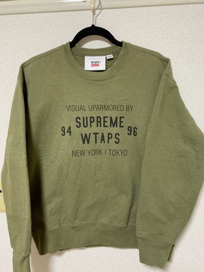 Supreme / WTAPS Crewneck "Light Olive"
