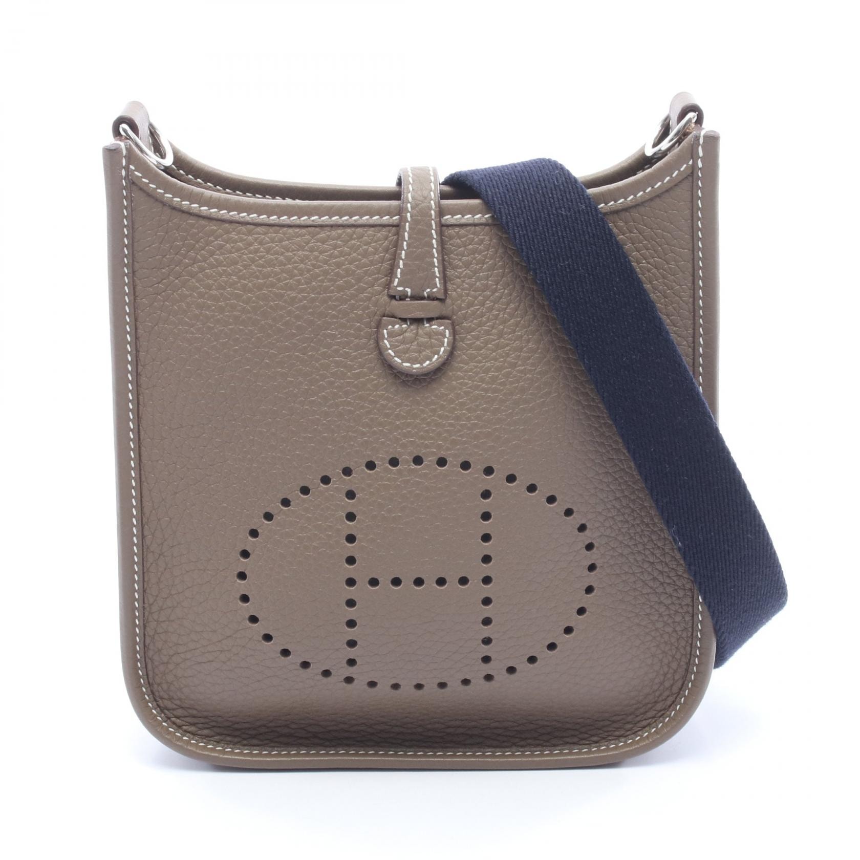 エルメス HERMES エヴリンTPM ショルダーバッグ バッグ レザー トリヨンクレマンス トリヨンクレマンス エトゥープ W刻印(2024年製造) レディース グレー系 【中古】