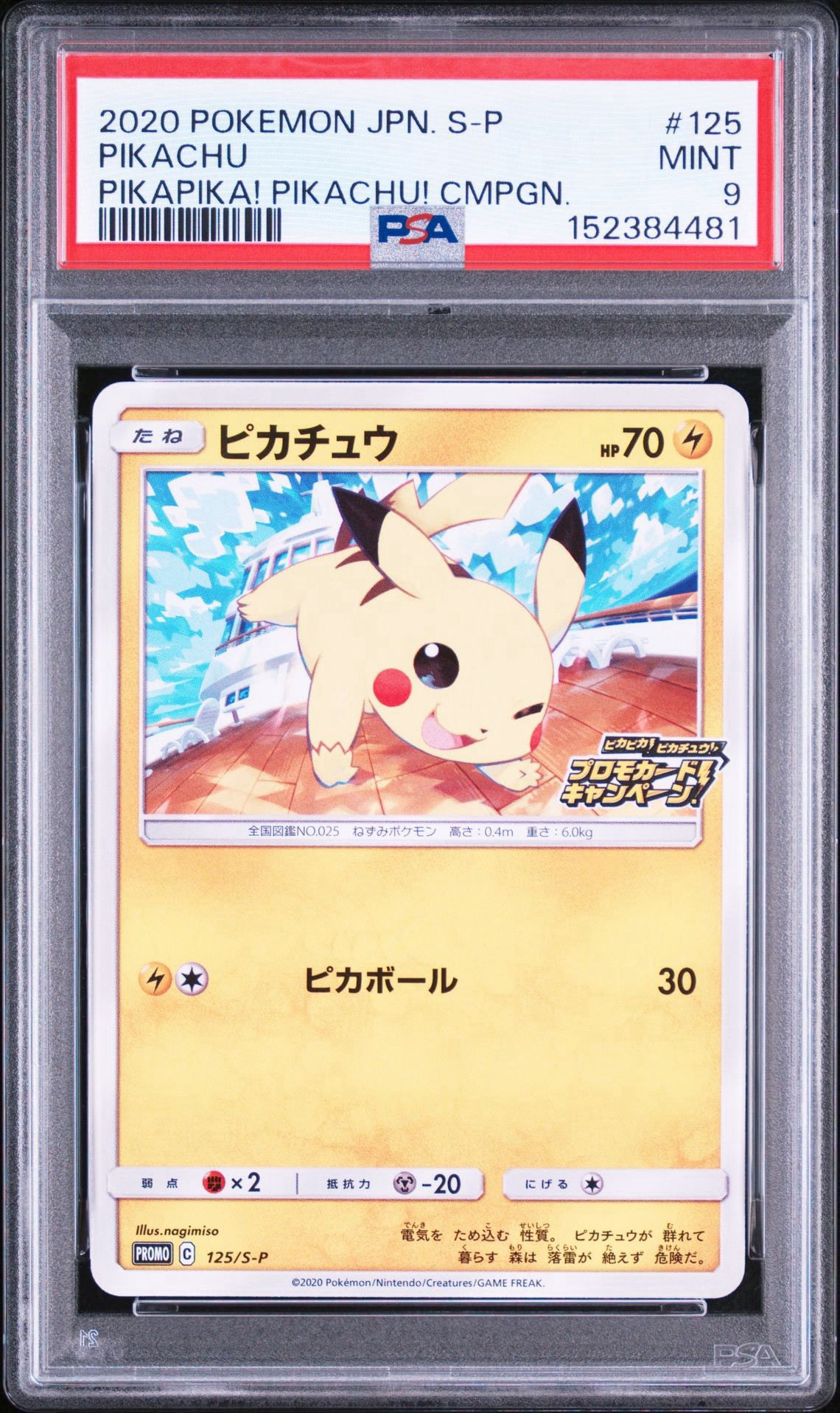 ピカチュウ: プロモ P [S-P 125](ピカピカ！ピカチュウ！プロモカード