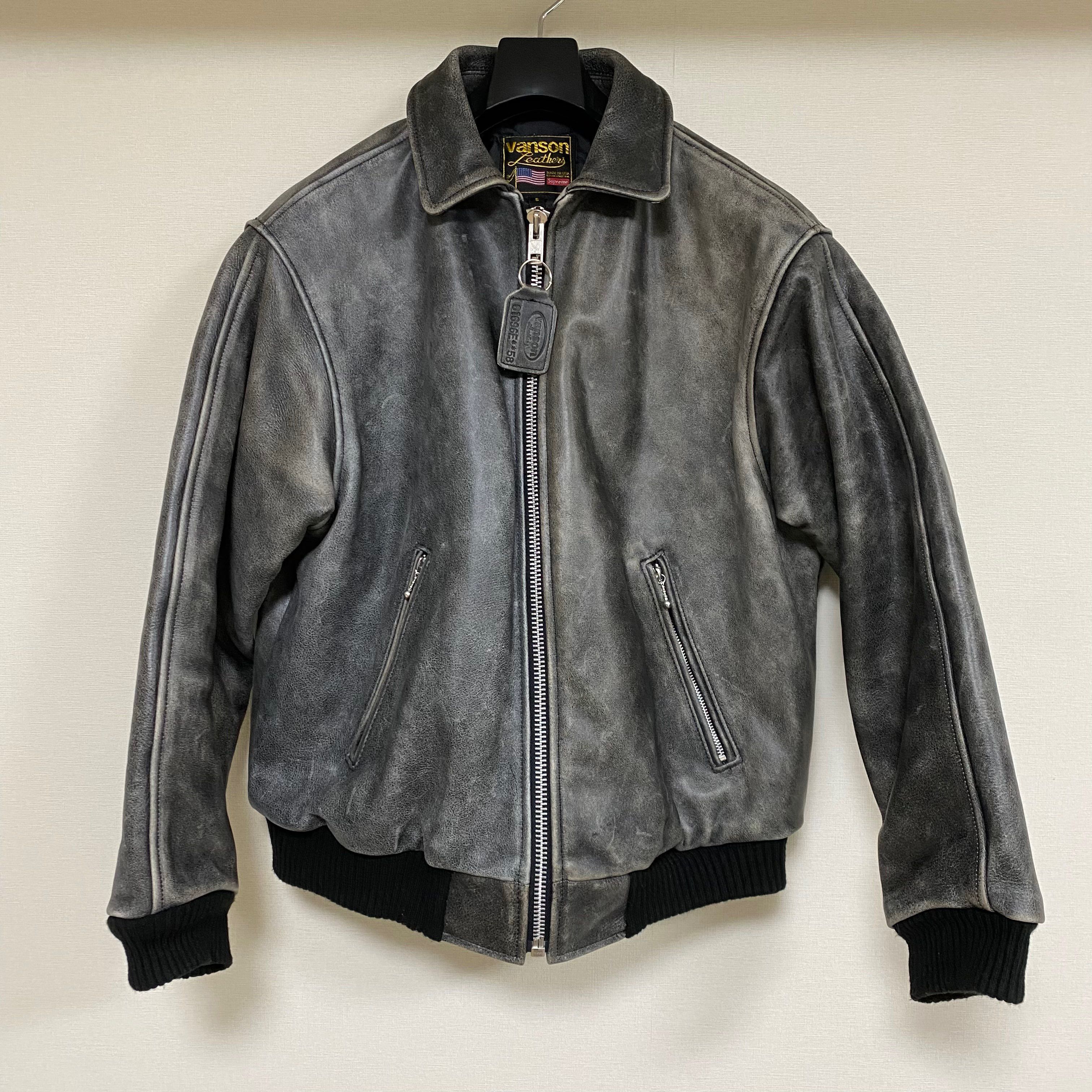 Supreme/Vanson Worn Leather Jacket 20FW