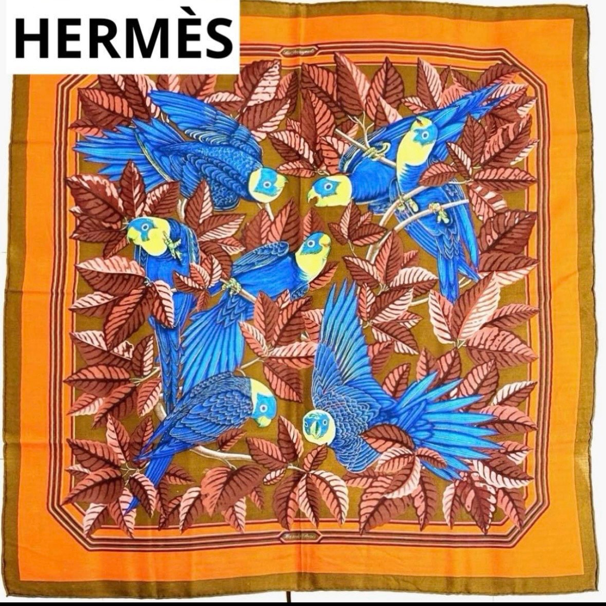C (やや傷や汚れあり)】エルメス HERMES カレ90 カシシル カシミヤ