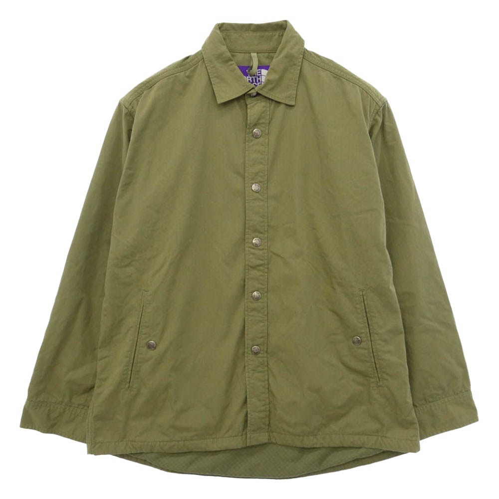 THE NORTH FACE ノースフェイス NY2104N PURPLE LABEL パープルレーベル RipStop Shirt Jacket リップストップ 長袖 シャツ ジャケット カーキ カーキ系 S【中古】