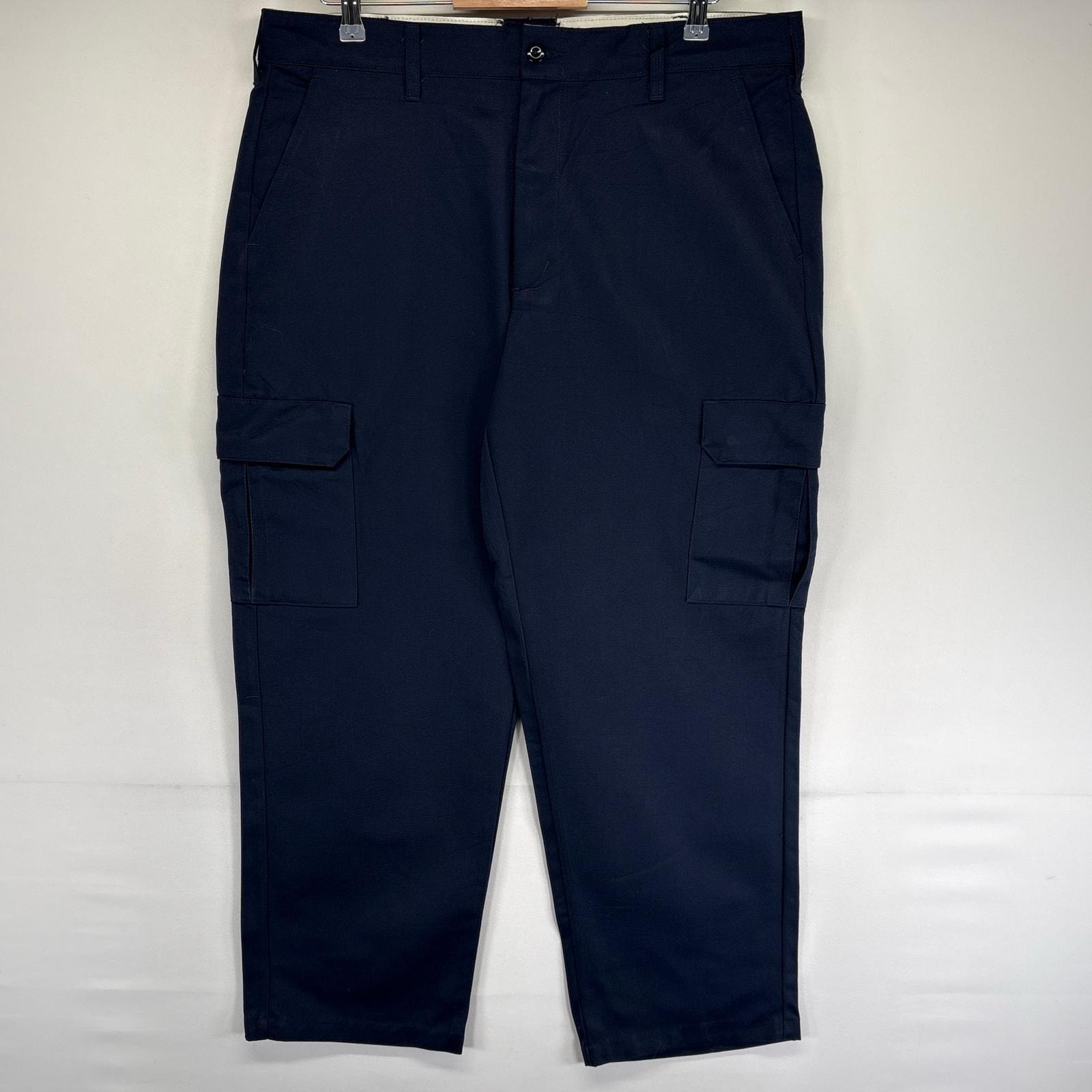 古着 レッドキャップ RED KAP パンツ 大きいサイズ ジッパーフライ ワンポイントロゴ ワークパンツ 作業着 w38 L30  ネイビー系 メンズ
