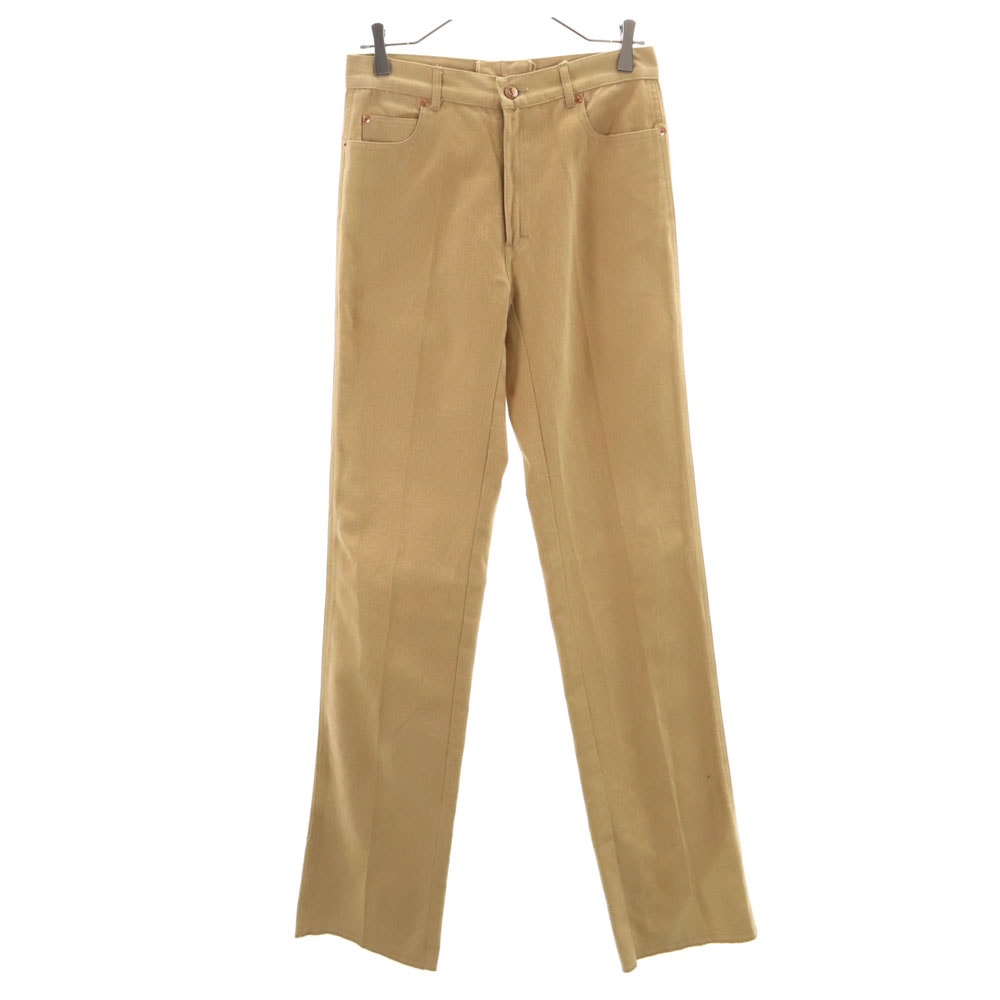 YVES SAINT LAURENT イヴサンローラン 80s 英国製 片爪YKK ヴィンテージ コットンパンツ w30 ベージュ