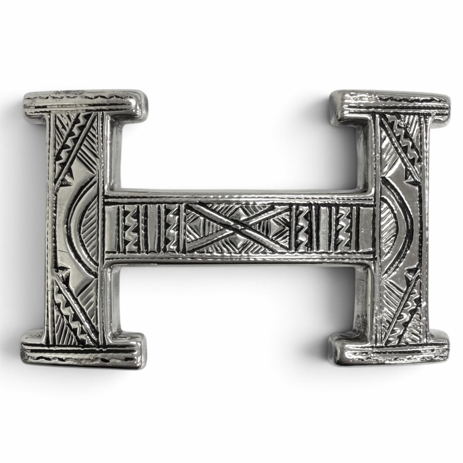 美品 エルメス ベルトバックル シルバー メンズ