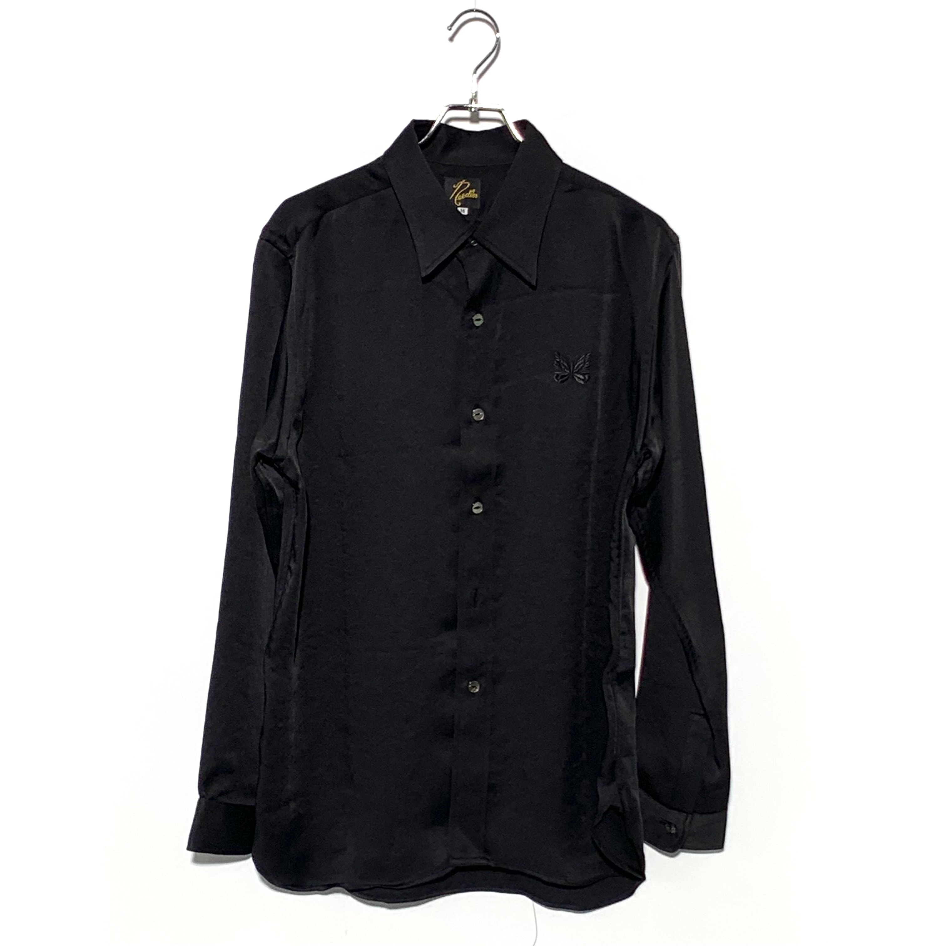 NEEDLES LOGO EMBROIDERED L/S SHIRT Black