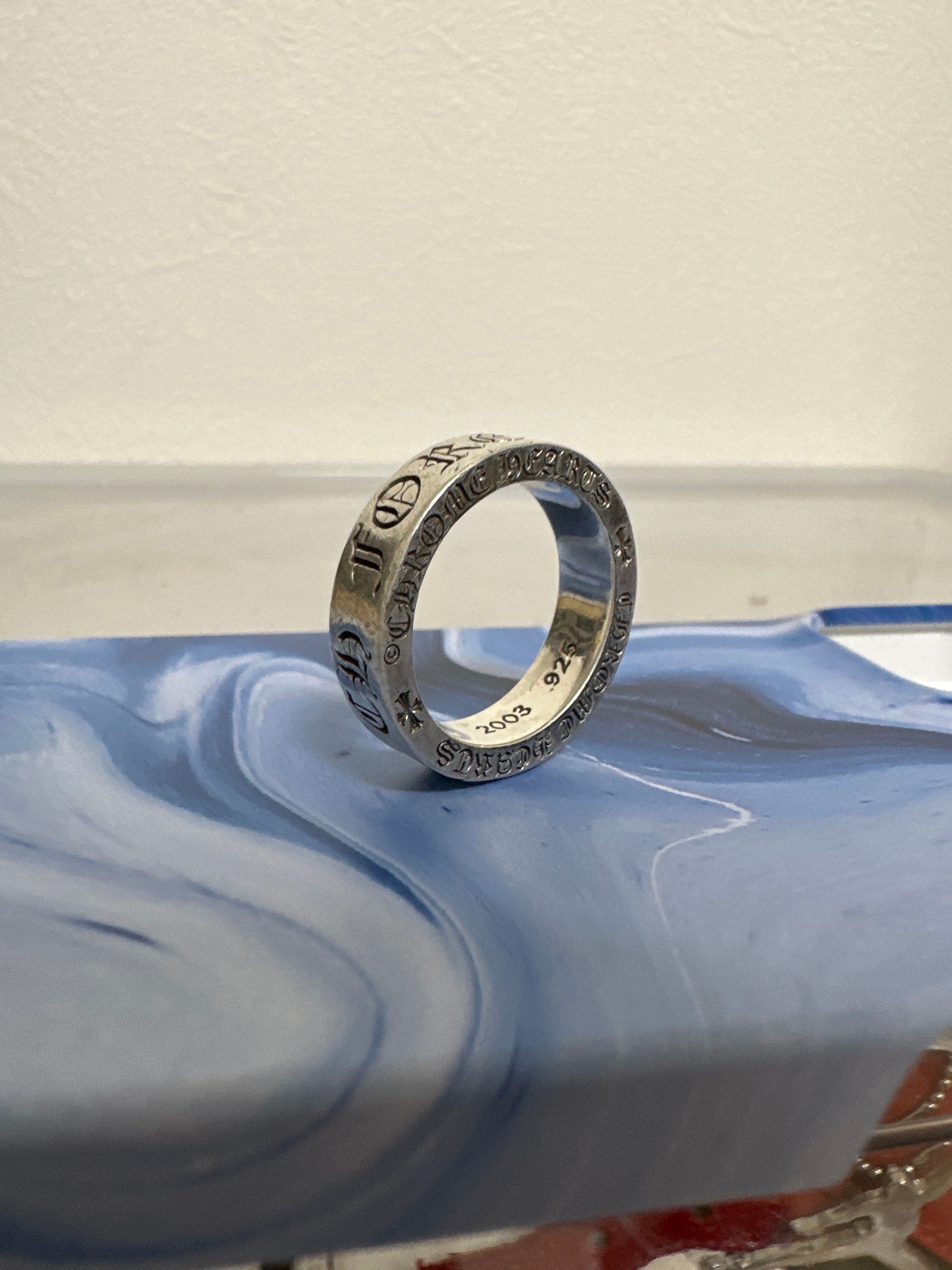Chrome Hearts Spacer Ring 6mm Fuck You "Silver"