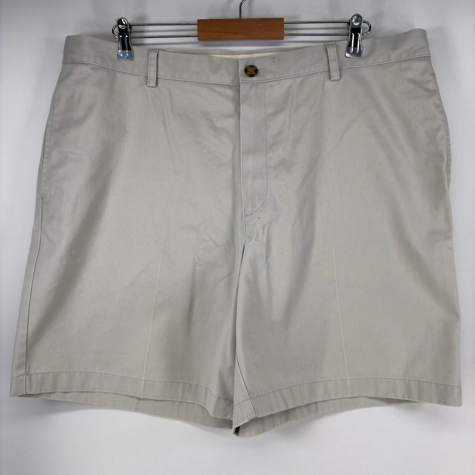 古着 エルエルビーン L.L.Bean ショートパンツ ジップフライ アイボリー チノパン 大きいサイズ ハーフ w40 ベージュ系 メンズ