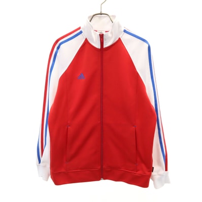 adidas アディダス トラックジャケット L レッド ジャージ