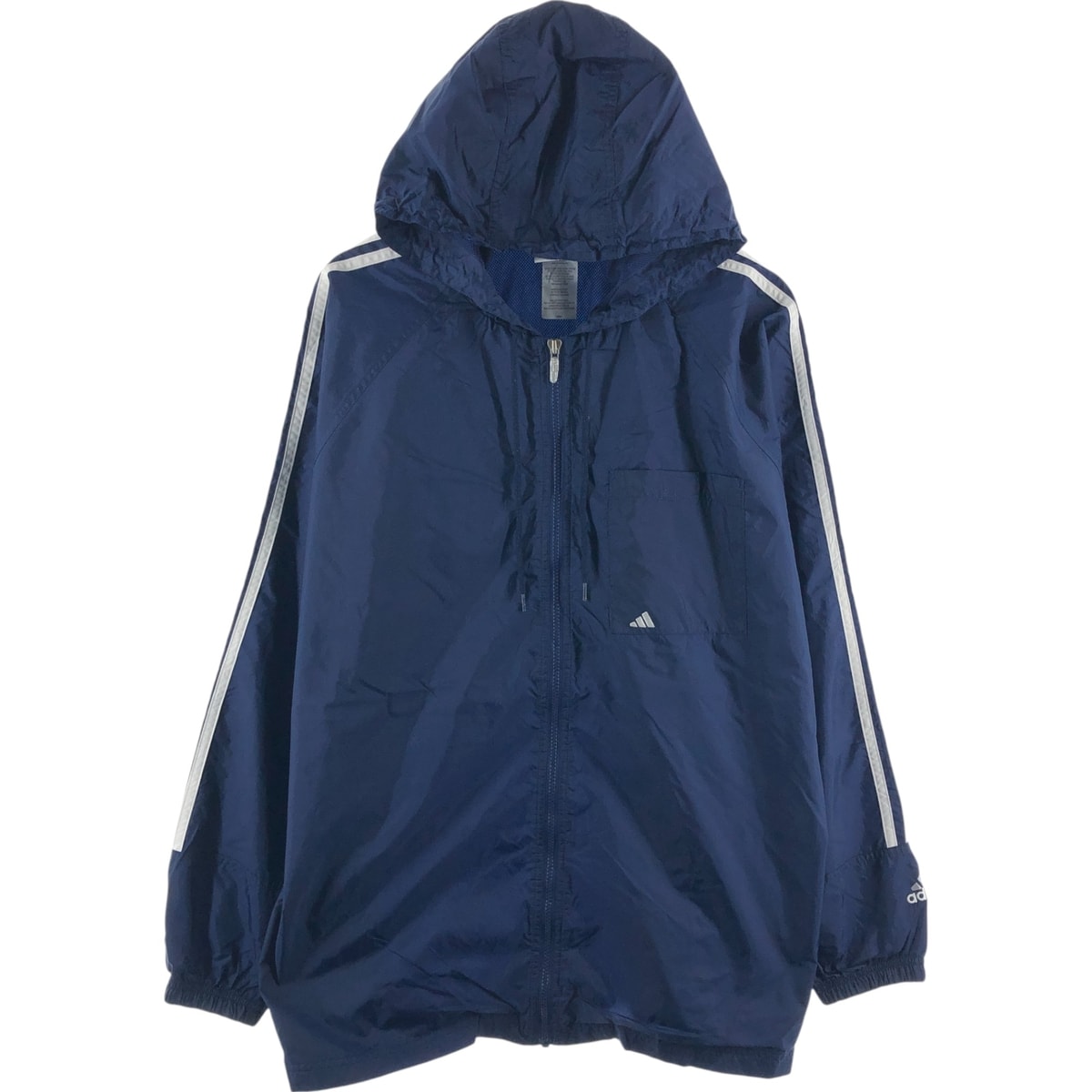 古着 00年代 アディダス adidas バックロゴ ナイロンパーカー メンズL相当/eaa525960