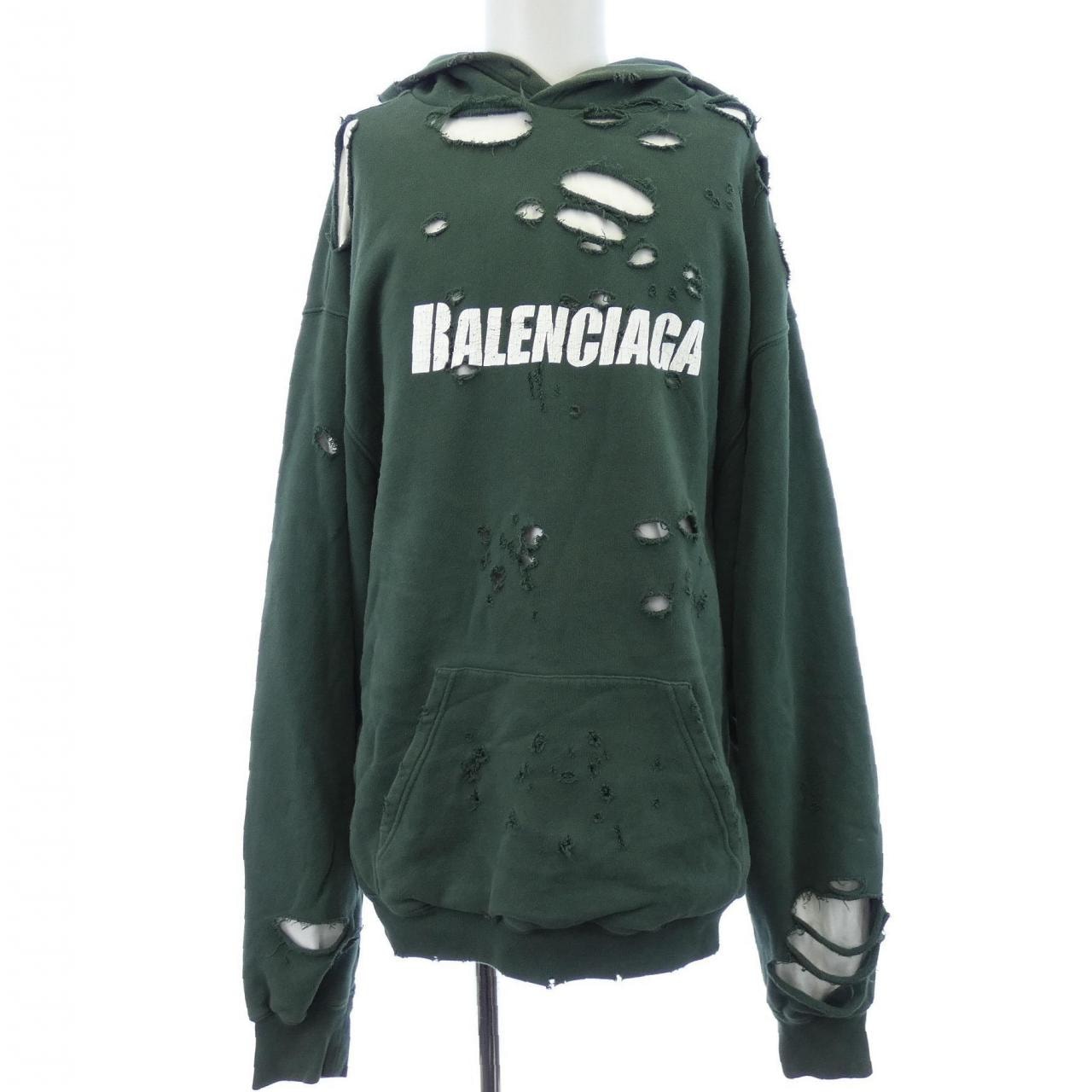 バレンシアガ BALENCIAGA キャップスデストロイドフーディープルオーバー 659403 TKVB6 UNISEX パーカー