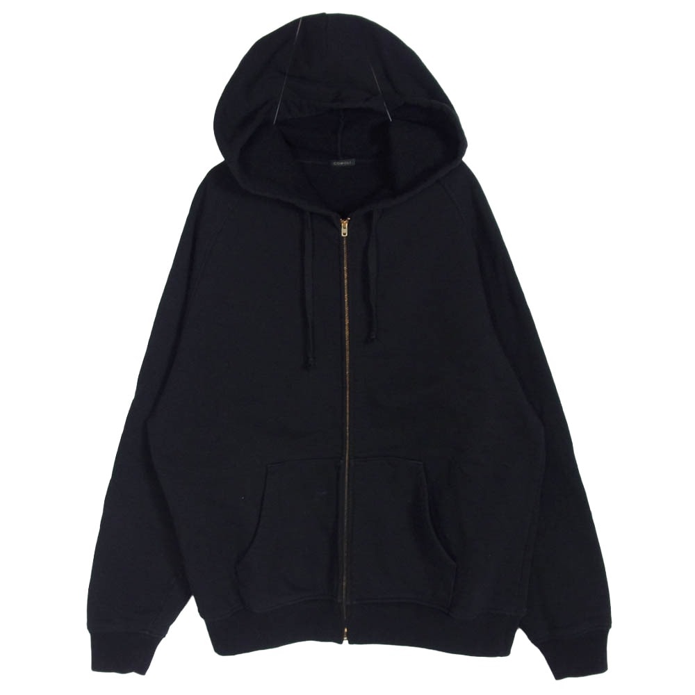 COMOLI コモリ パーカー 25SS B01-05001 コットン裏毛ジップパーカー ブラック系 3【中古】