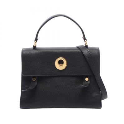 サンローランパリ SAINT LAURENT PARIS ミューズトゥ 2WAY ハンドバッグ バッグ レザー レディース ブラック系 368229 【中古】