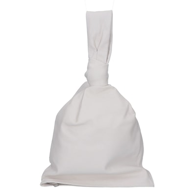 ボッテガヴェネタ 607964 ザ ツイスト ホワイト カーフスキン トライアングルハンドバッグ -