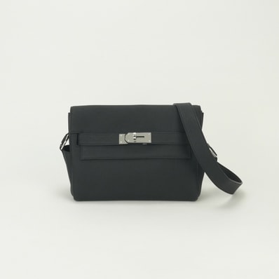 エルメス HERMES ケリーメッセンジャーPM ケリーメッセンジャー PM バッグ ショルダーバッグ トゴ ノワール Noir ブラック Black 黒 シルバー金具