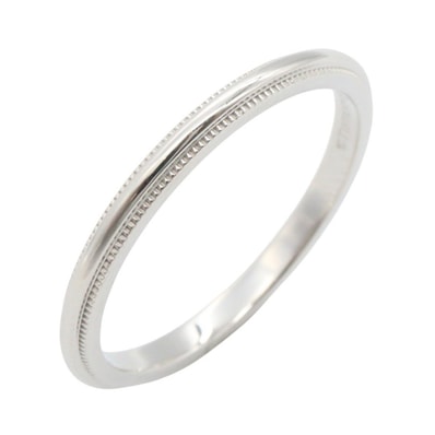 ティファニー TIFFANY&CO ミルグレイン リング リング・指輪 ジュエリー Pt950プラチナ メンズ レディース シルバー系 【中古】