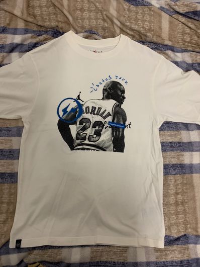 Air Jordan Travis Scott Fragment Tee "White"
