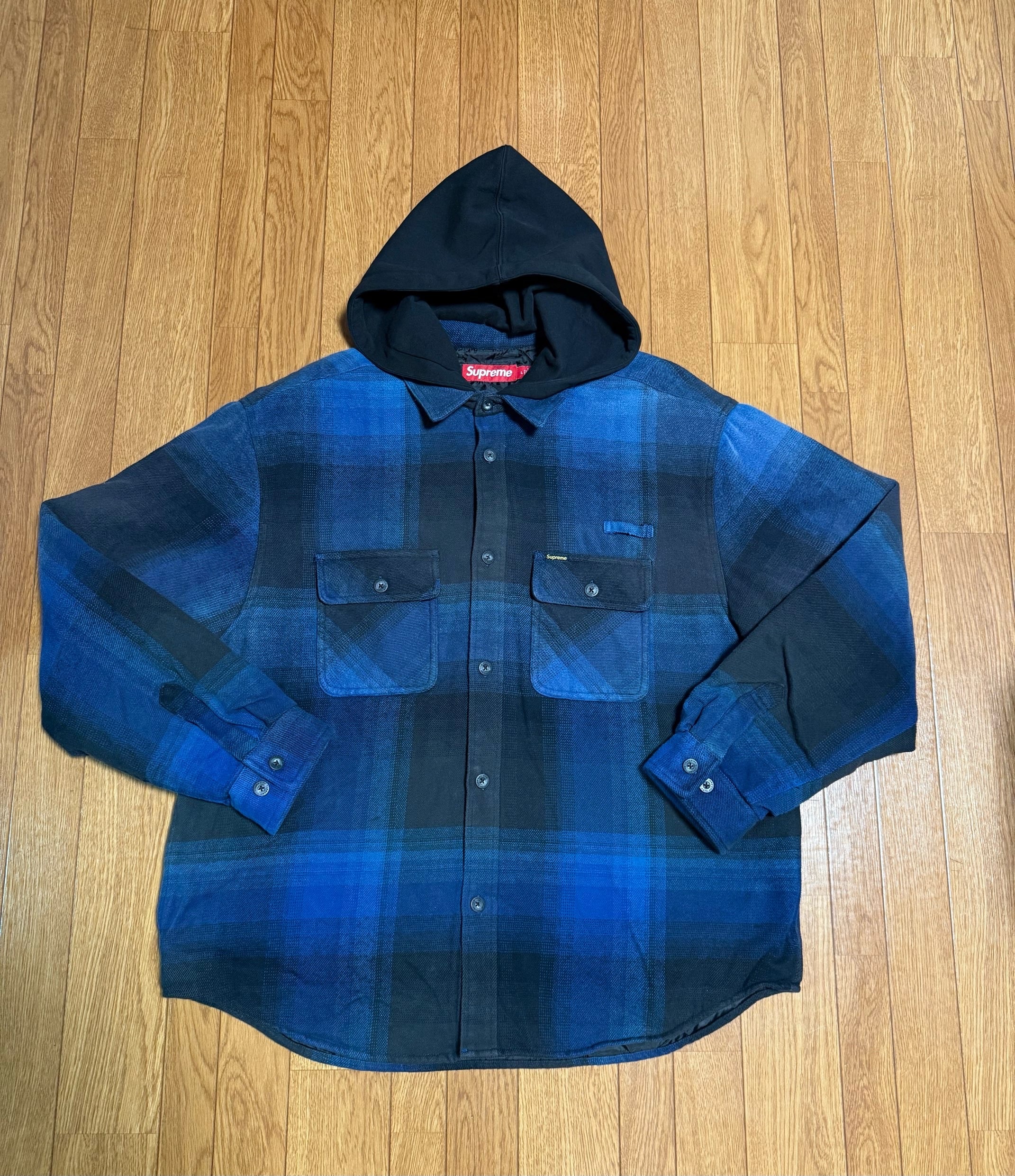 Supreme Quilted Lined Hooded Flannel Shirt 
