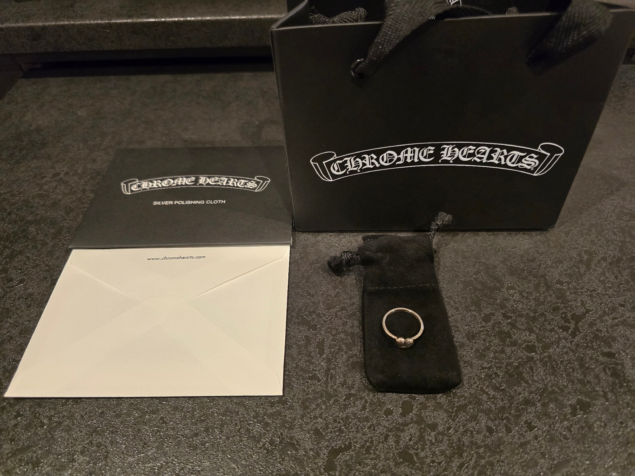 Chrome Hearts Bubble Gum Ring Heart "Silver"