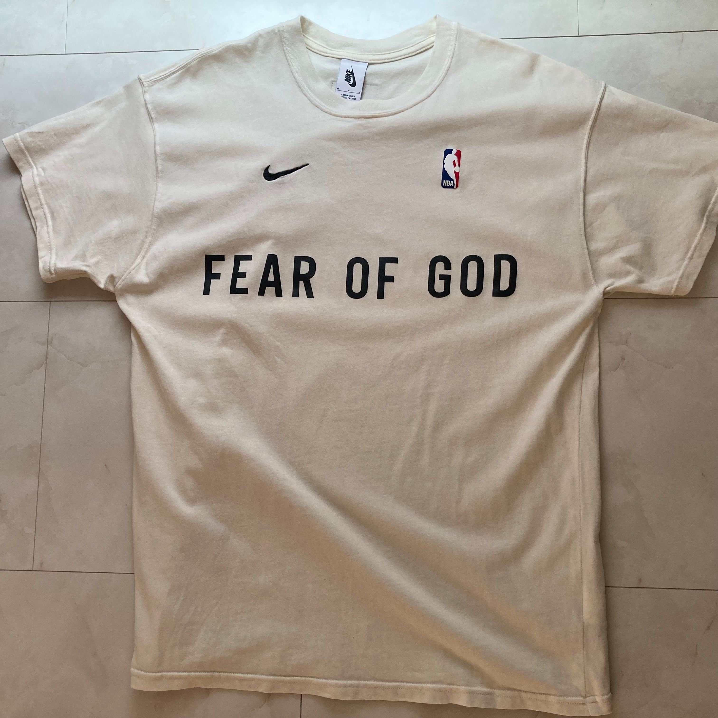 FEAR OF GOD / Nike Warm Up T-Shirt "Sail"