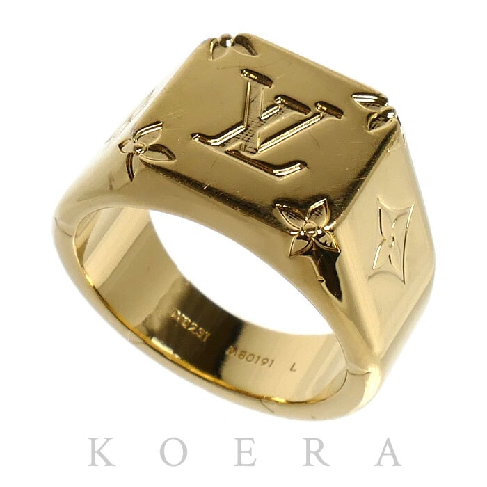 LOUIS VUITTON ルイ・ヴィトン GP モノグラム シグネットリング リング・指輪 M80191 DI0231 21号 メンズ【中古】
