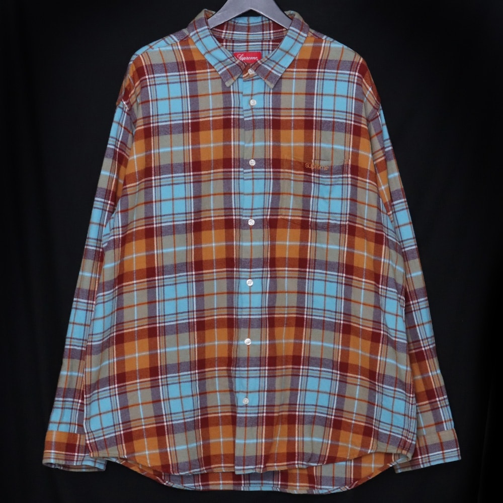 SUPREME Plaid Flannel Shirt