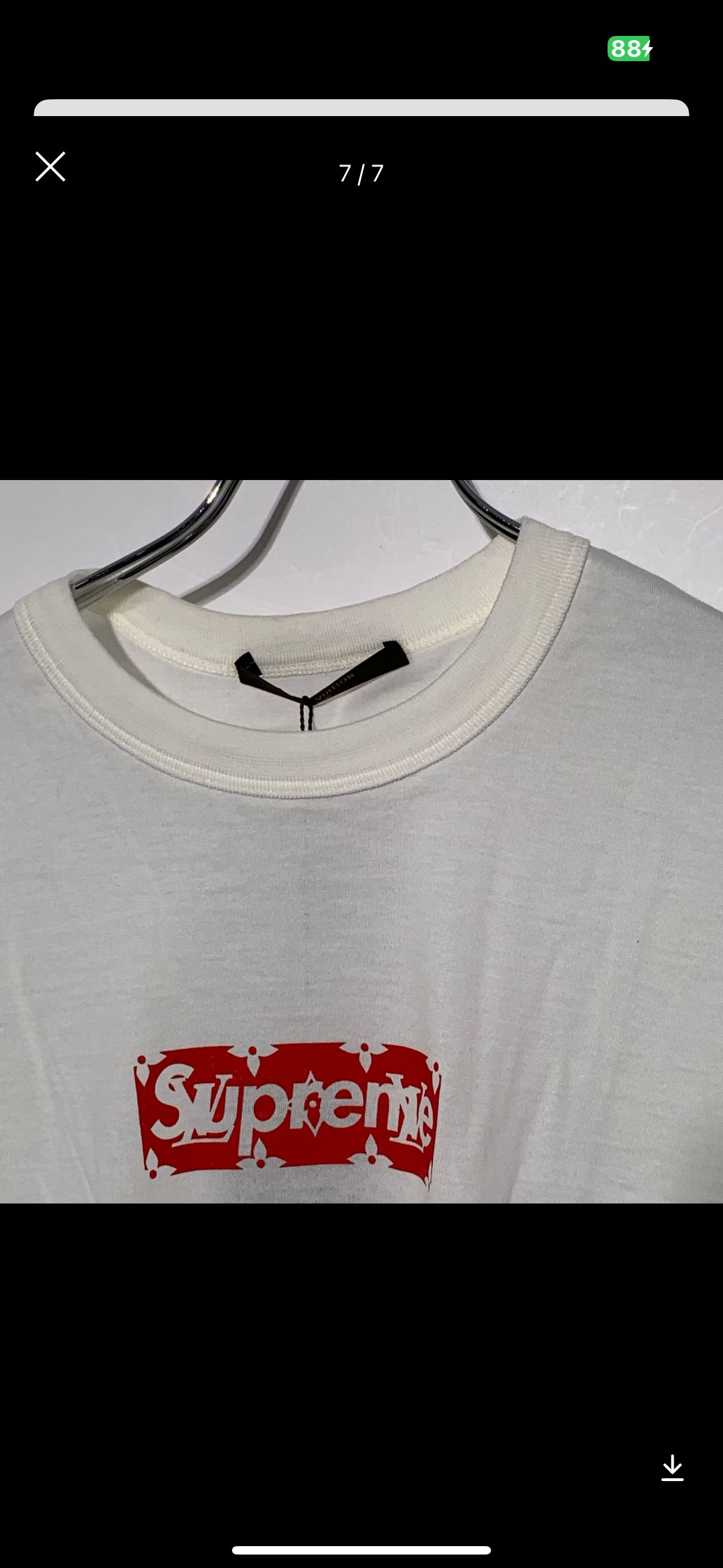 Supreme / Louis Vuitton Box Logo Tee "Red"