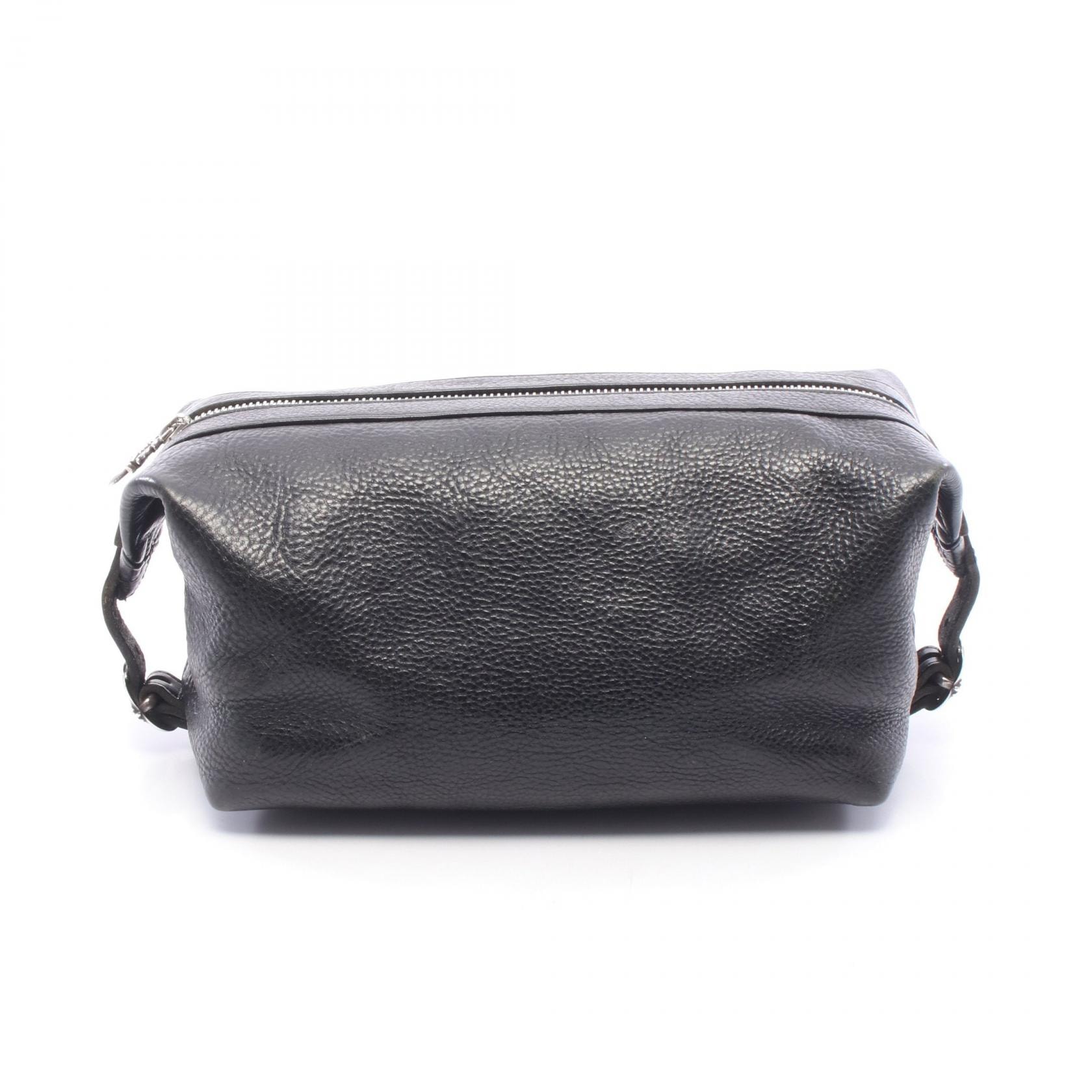 クロムハーツ CHROME HEARTS ダガージップ セカンドバッグ クラッチバッグ バッグ レザー メンズ ブラック系 2823 304 1010 0900 【中古】