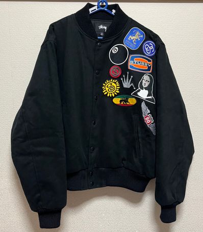 Stussy Souvenir Stadium Bomber Jacket "Black"