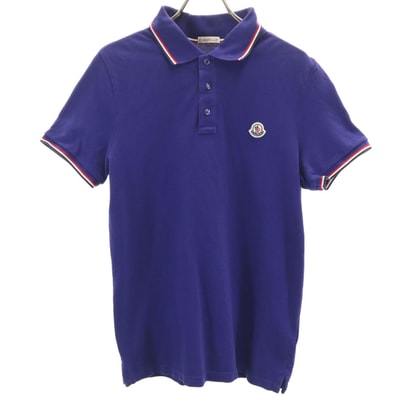 MONCLER モンクレール 半袖 MAGLIA ポロシャツ S 青紫