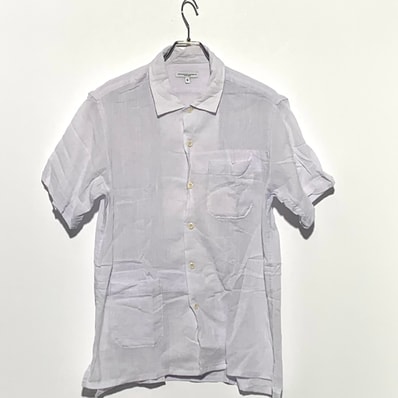 ENGINEERED GARMENTS CAMP SHIRT-DOBBY ST White