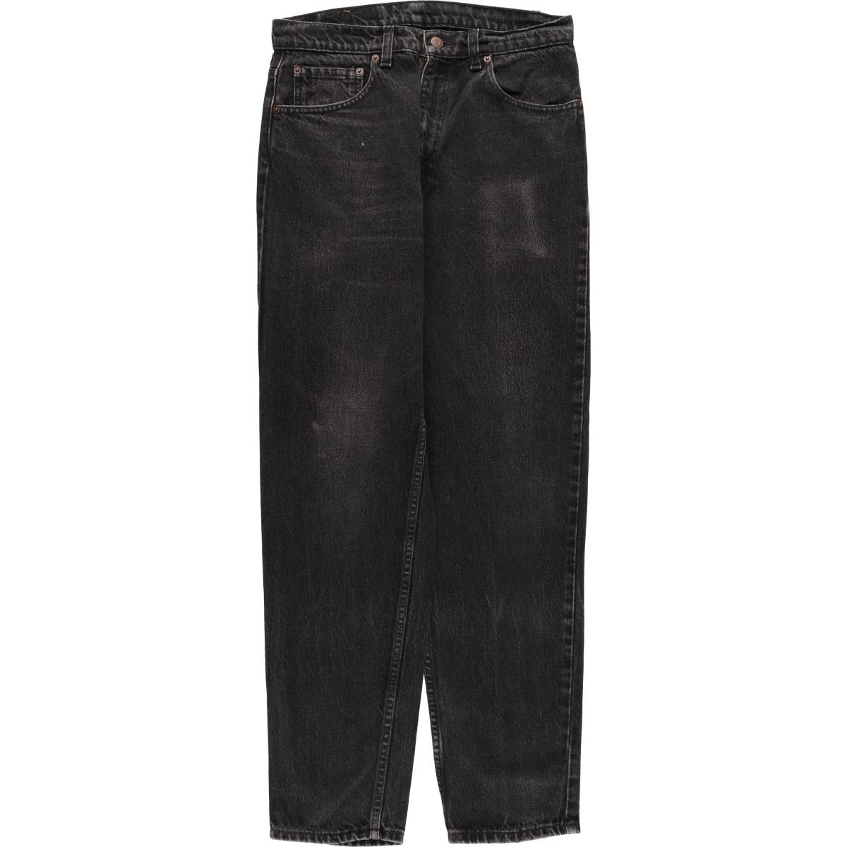 古着 90年代 リーバイス Levi's 550 RELAXED FIT TAPERED LEG ブラックデニム テーパードデニムパンツ カナダ製 メンズw31相当 ヴィンテージ/eaa418808
