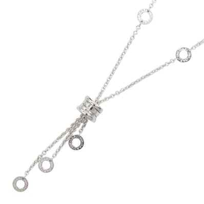 ブルガリ BVLGARI B-zero1 ビーゼロワン エレメント ネックレス ネックレス ジュエリー K18WG(ホワイトゴールド) レディース シルバー系 【中古】