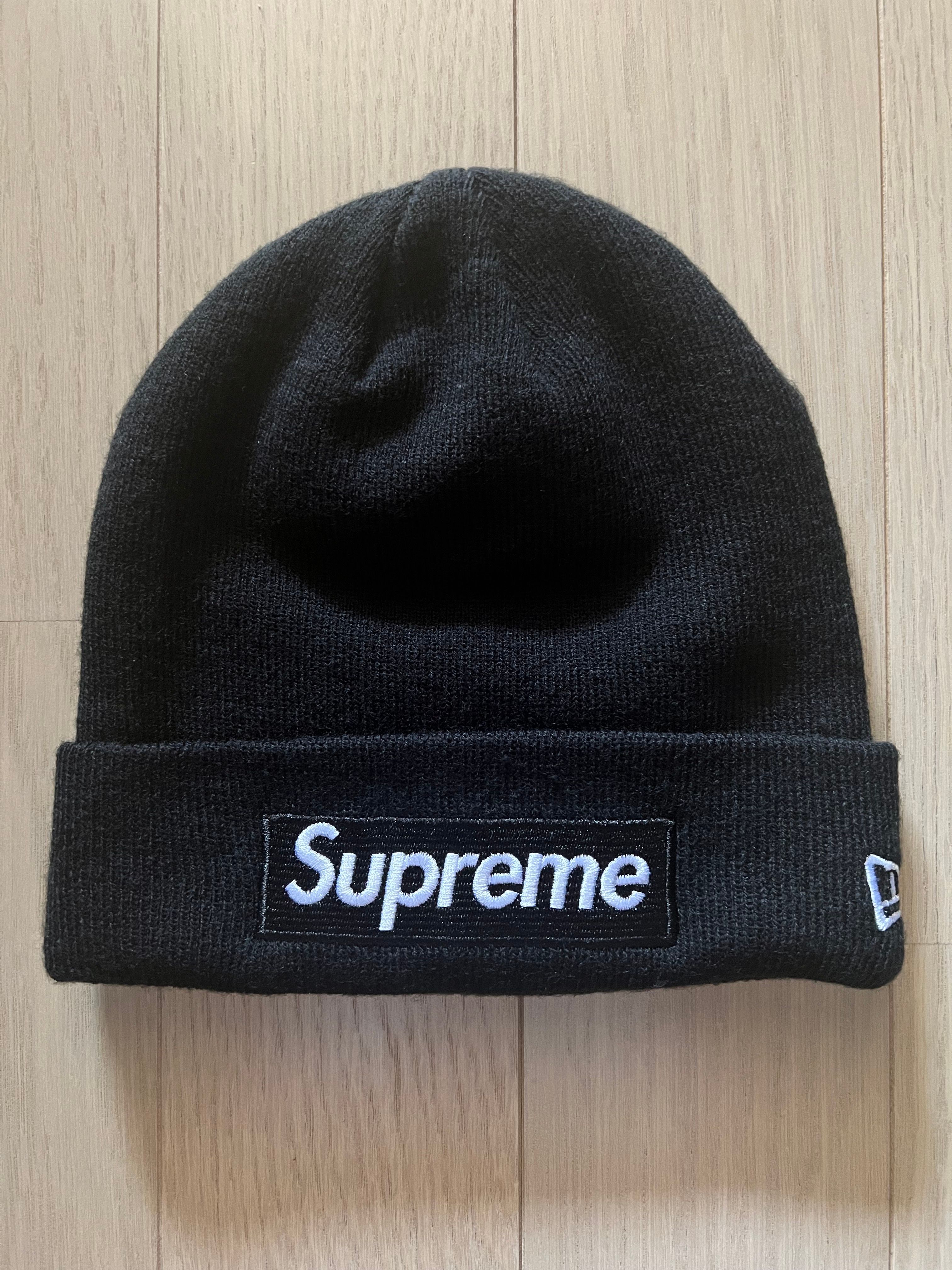 Supreme New Era® Box Logo Beanie "Black" (21FW)