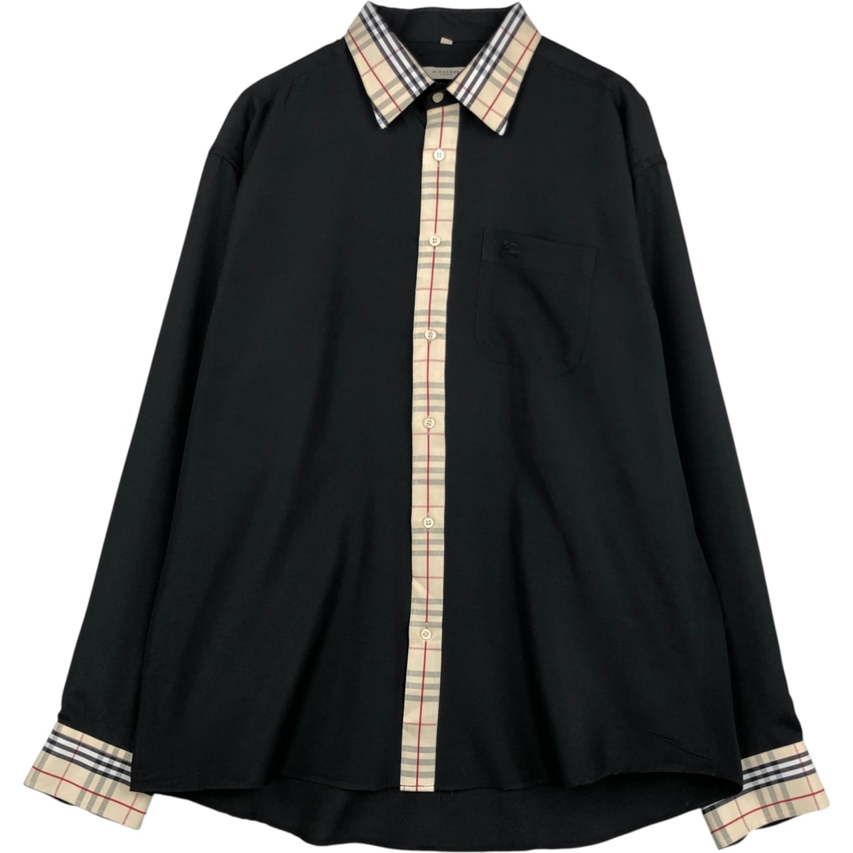 古着 バーバリー Burberry's チェック柄 長袖 シャツ メンズXXL相当/eaa495596