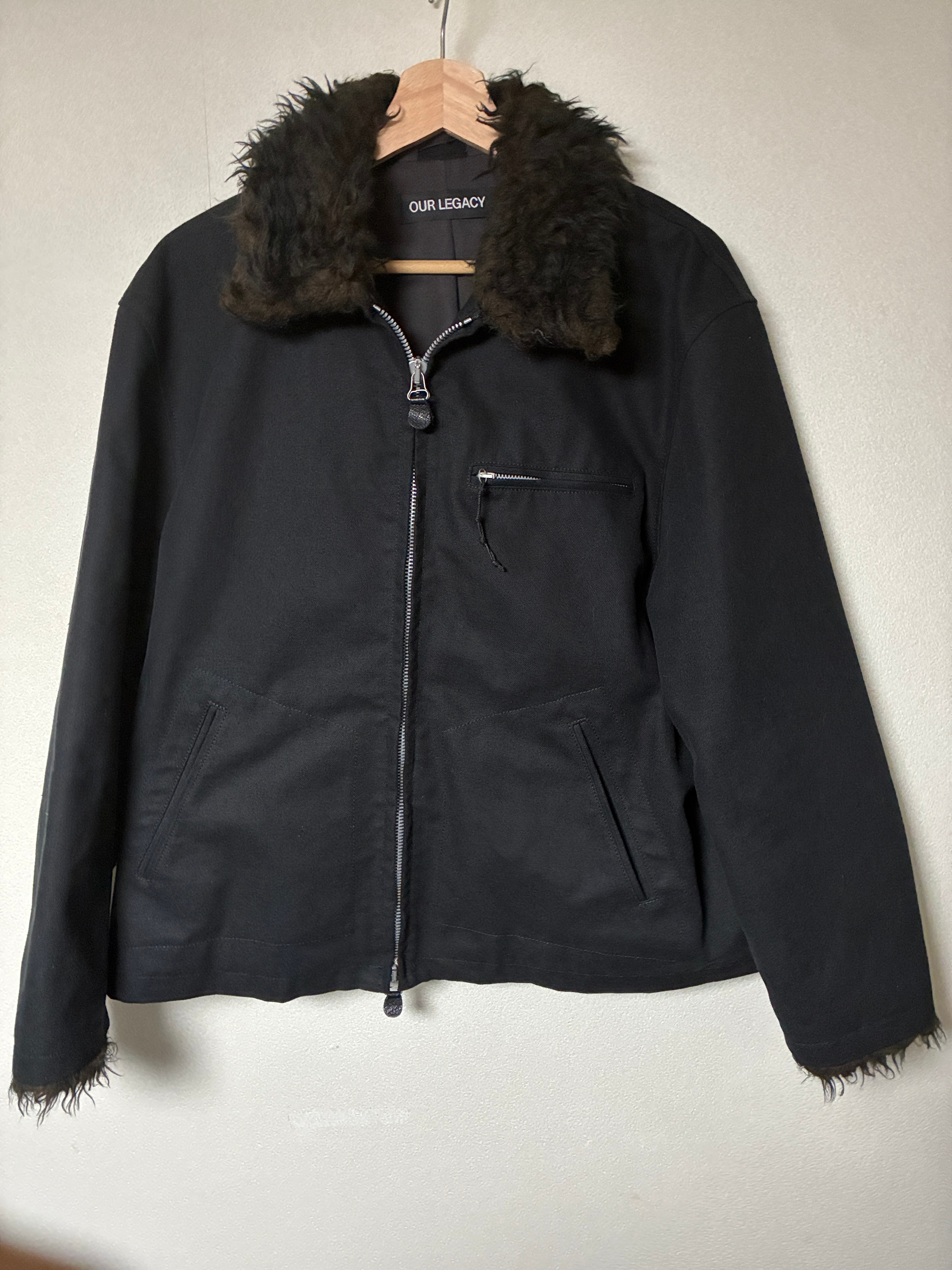 OUR LEGACY Women's Constructor Jacket "Black Canvas"