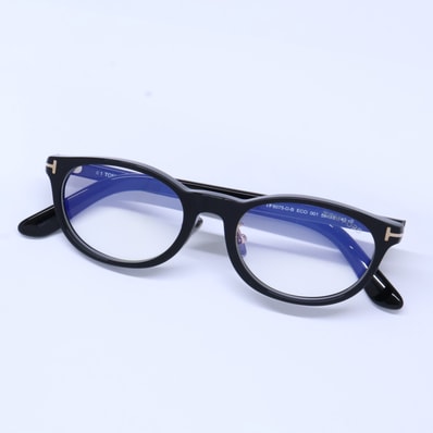 トムフォード TF6075-D-B ECO 001 ブルーライトカットレンズ オーバルシェイプ アイウェア 50□18 145