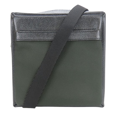 【中古】 ルイ・ヴィトン ショルダーバッグ サヤン M30902 タイガ アルドワーズ ダークモスグリーン 斜め掛け カジュアル 普段使い オシャレ メンズ 男性 LOUIS VUITTON