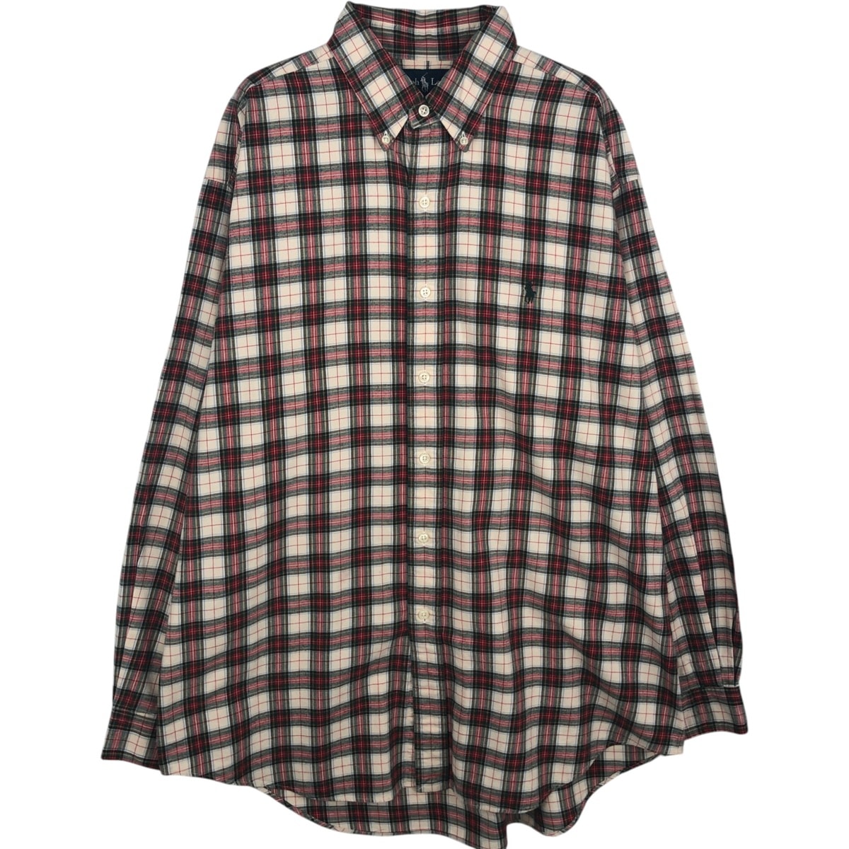 古着 ラルフローレン Ralph Lauren BLAKE 長袖 ボタンダウンチェックシャツ メンズL相当/eaa628754