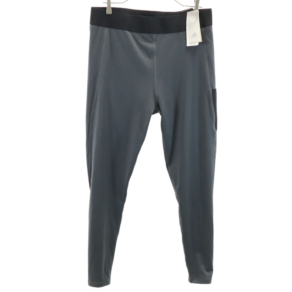 未使用 adidas アディダス レギンス XL グレー系 タグ付き