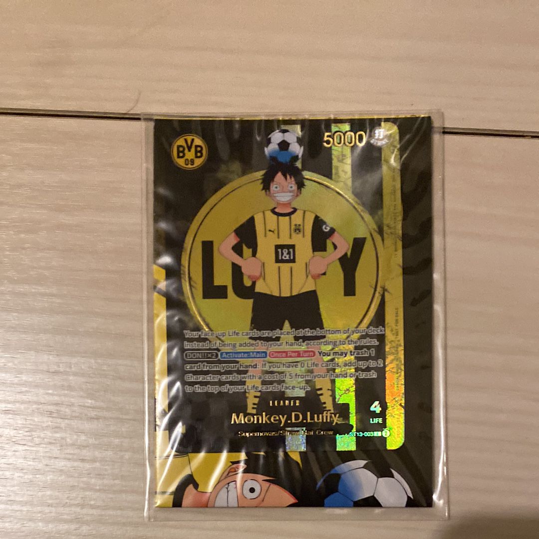 モンキー・D・ルフィ L [ST13-003]【英語版】(プロモーションカード「ボルシアドルトムント × ONE PIECE マッチデー 2025」)