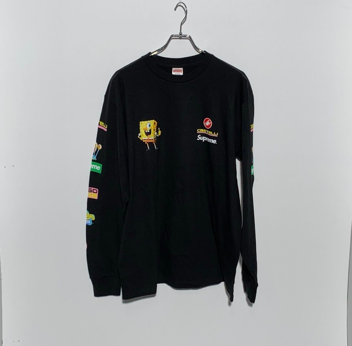 Supreme x SpongeBob Castelli Racing L/S Tee "Black"