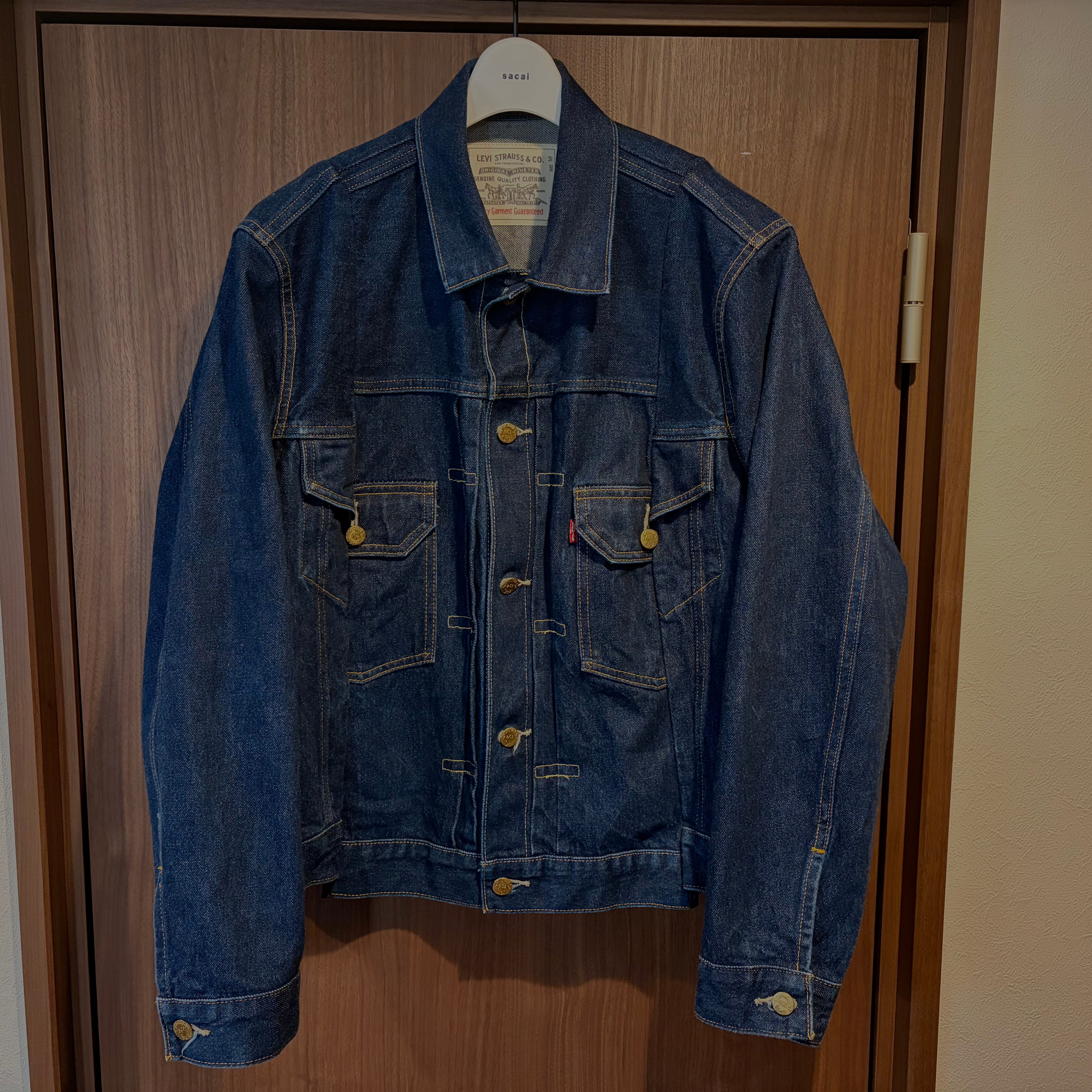 sacai x Levi's Men's Denim Jacket "Indigo" 25-03708M / 0035I-0000