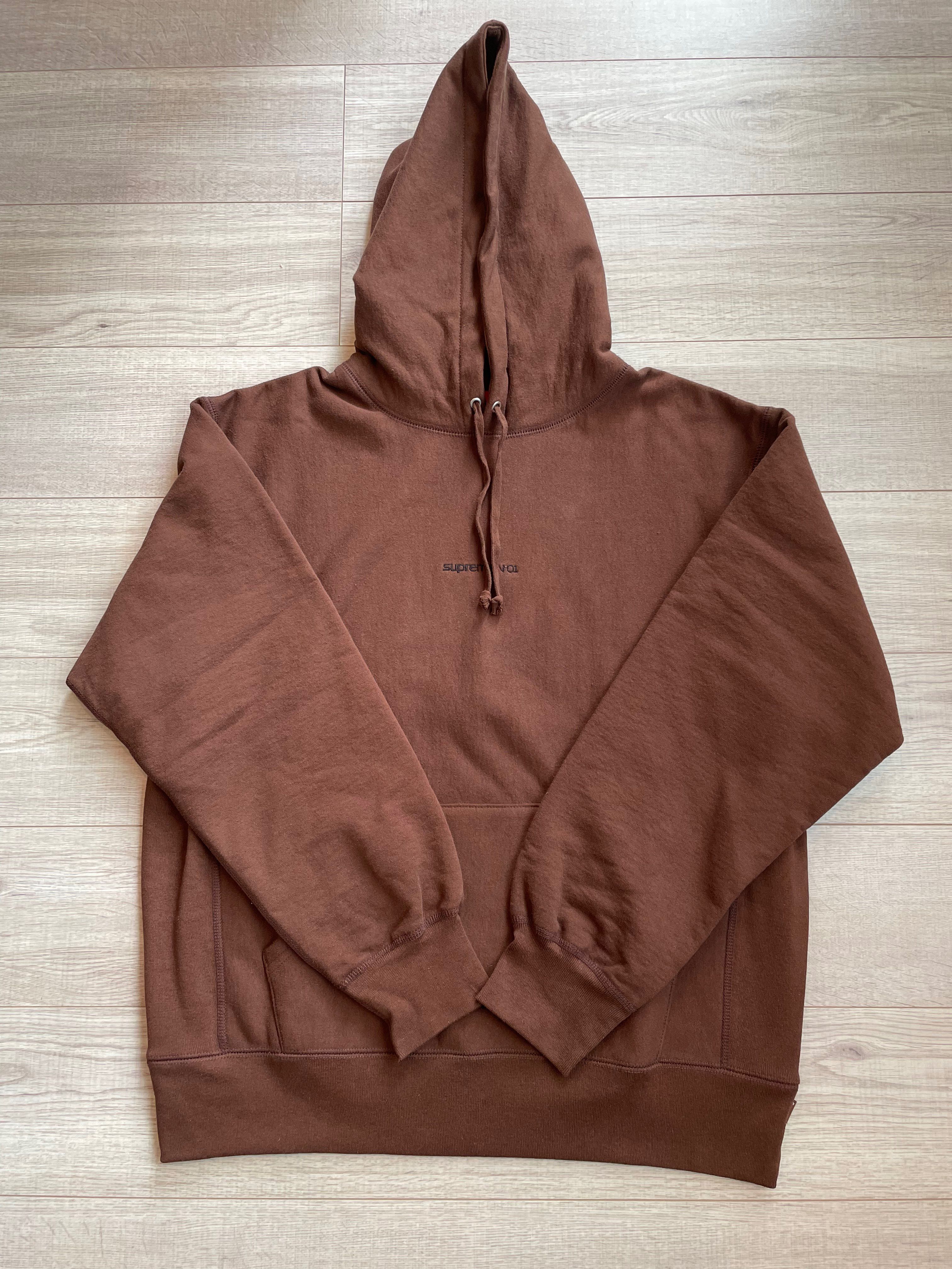 Supreme Number One Hooded Sweatshirt "Brown"
