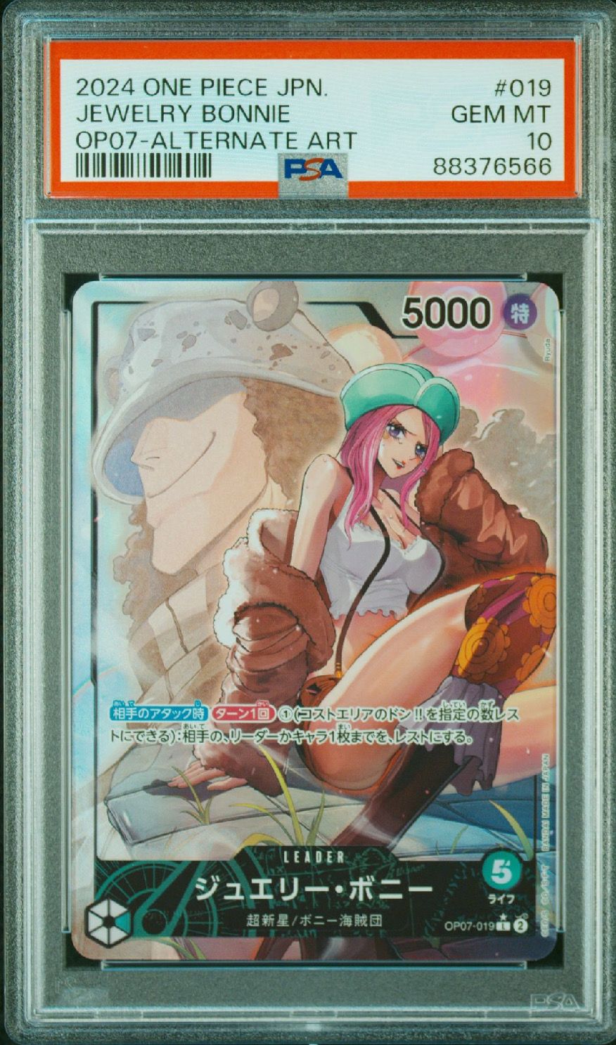 PSA 10]Jewelry Bonney L-P [OP07-019] (Booster Pack The