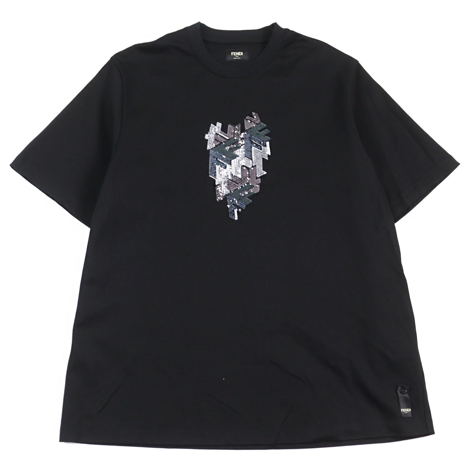 極美品 フェンディ 半袖Tシャツ ブラック系 メンズ M FY1217