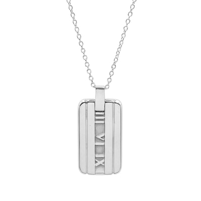 TIFFANY&Co. ティファニー アトラス プレート ネックレス
ペンダント SV925 シルバー ユニセックス
【中古】