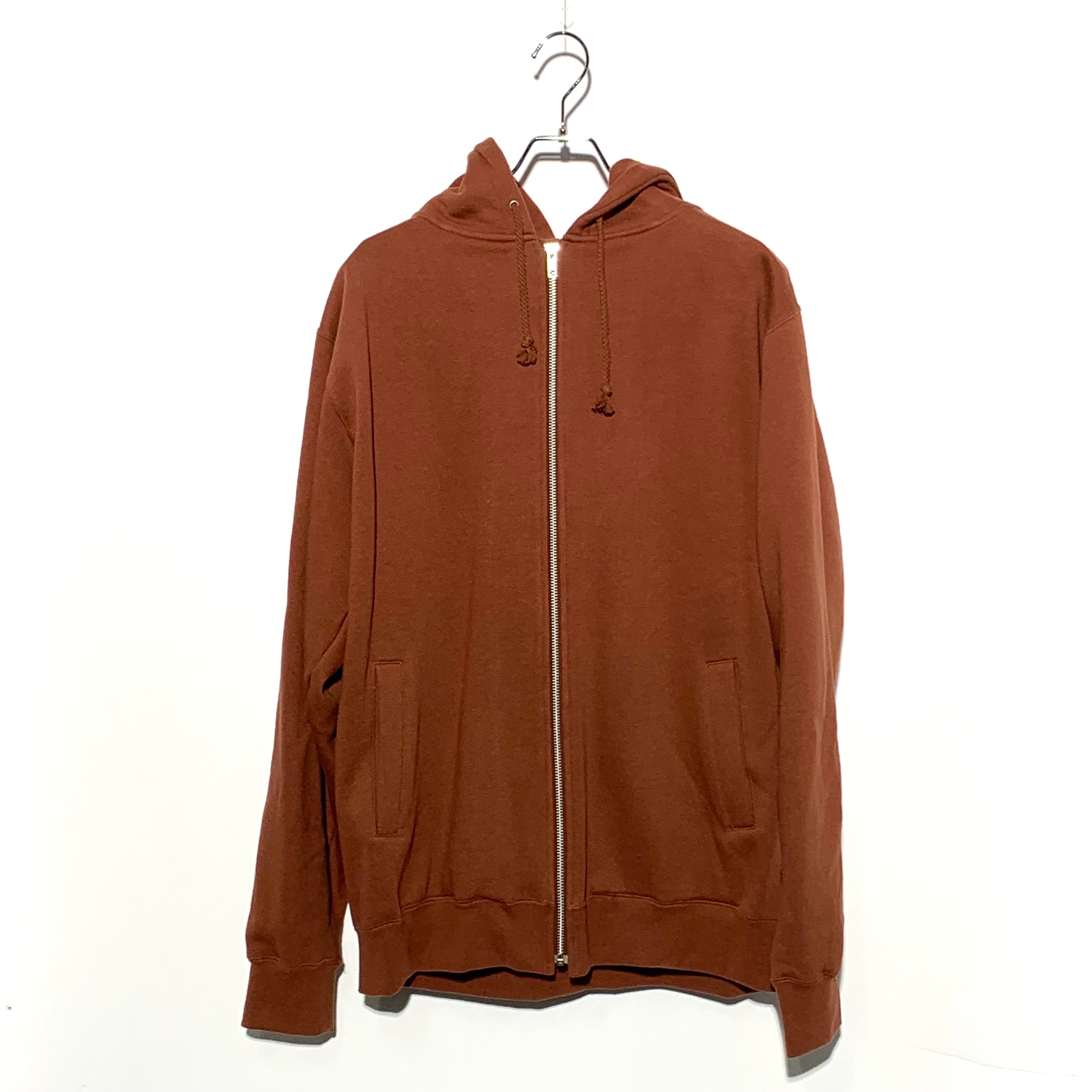 STUSSY BIG AND MEATY Zip Up Hodie Brown