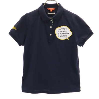 BEAMS GOLF ビームスゴルフ 日本製 半袖 ポロシャツ M ネイビー