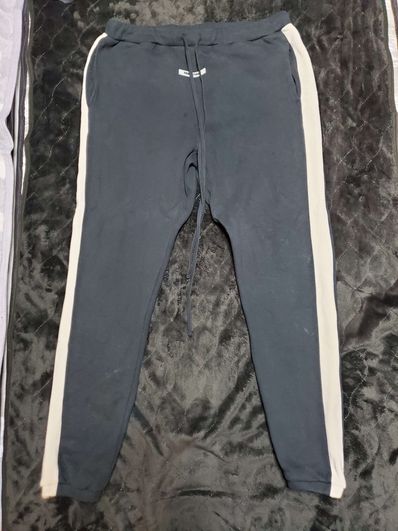 FEAR OF GOD ESSENTIALS Side Stripe Sweatpants (FW19) "Black"